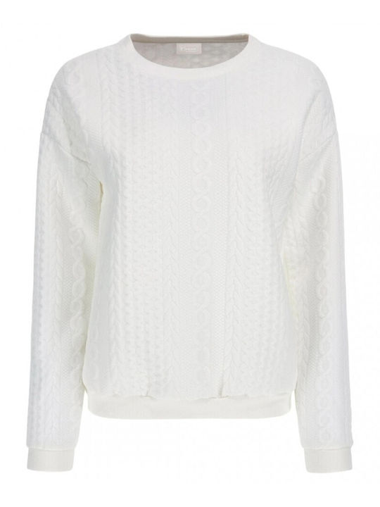 Freddy Women's Long Sleeve Sweater White