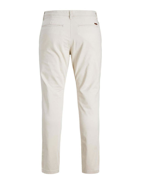 MARCO Chino Elastic Trousers In Slim Fit White