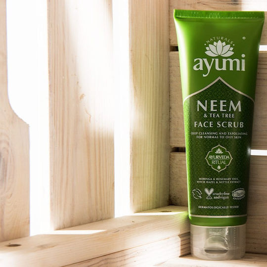 Ayumi Cremă Neem & Tea Tree pentru Scrub Față 125ml
