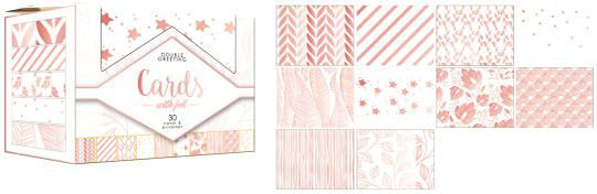Gold stamping Greeting Cards 30pcs