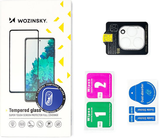 Wozinsky Full Camera Protection Tempered Glass Black for the Pixel 7 Pro