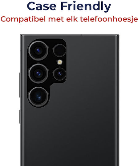 Rosso Kameraschutz Gehärtetes Glas Black für das Galaxy S23 Ultra