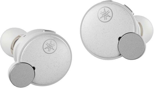 Yamaha TW-E7B In ear Bluetooth хендсфри Слушалки с Устойчивост на Пот и Кутийка за Зареждане Бял