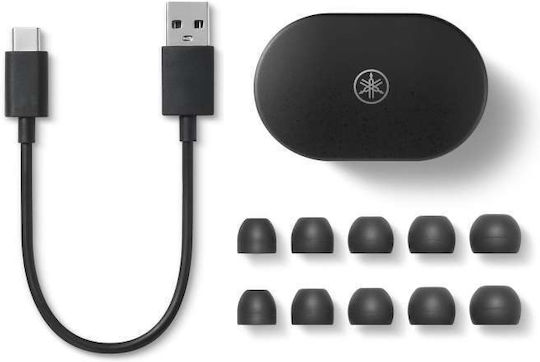 Yamaha TW-E7B In-ear Bluetooth Handsfree Căști cu Rezistență la Transpirație și Carcasă de Încărcare Negru