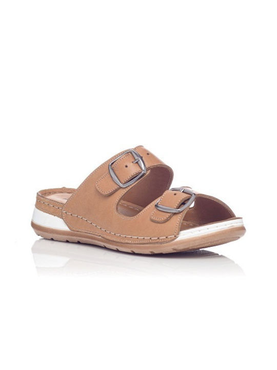 Safe Step Women's Flat Sandals in Brown Color