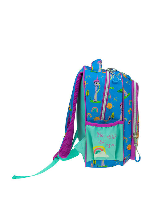 Gim Princess Rapunzel School Bag Backpack Kindergarten in Light Blue color