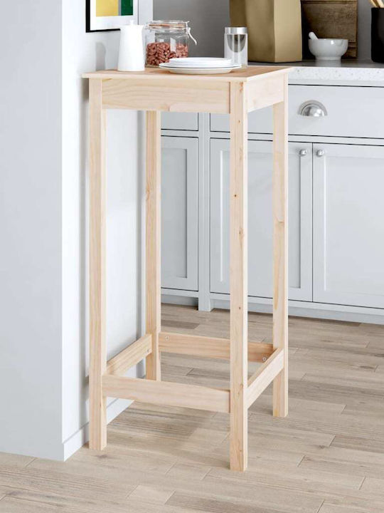 Бар Масa от Масивно Дърво 50x50x110 см