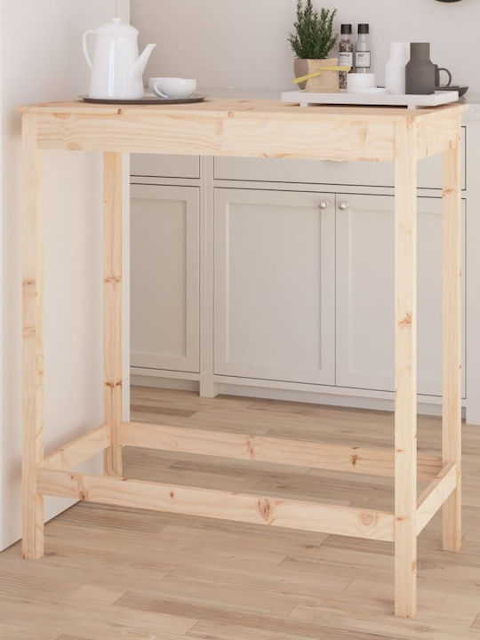 Table Bar from Solid Wood 100x50x110cm