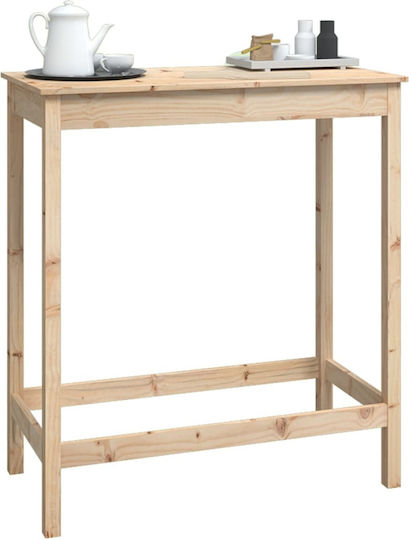 Table Bar from Solid Wood 100x50x110cm