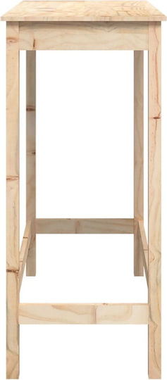 Table Bar from Solid Wood 100x50x110cm