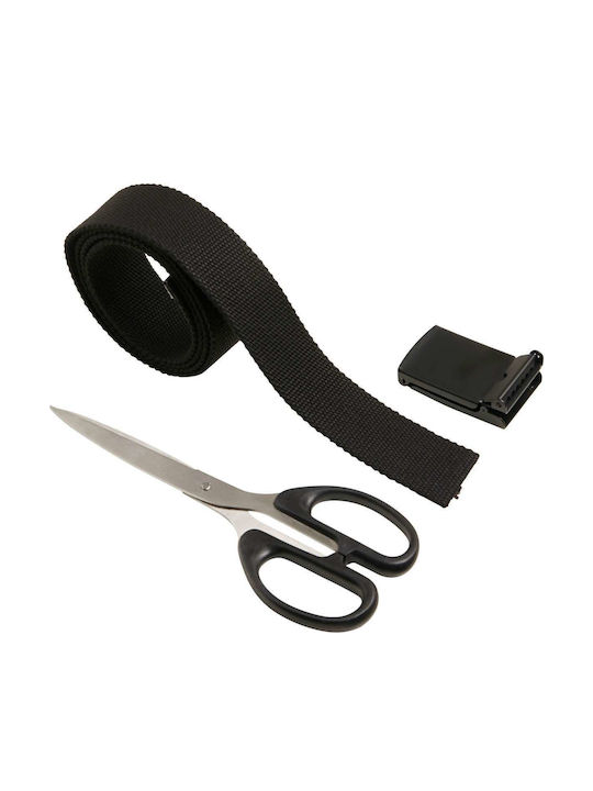 Men's Belt Fabric Webbing Belt Black/Black