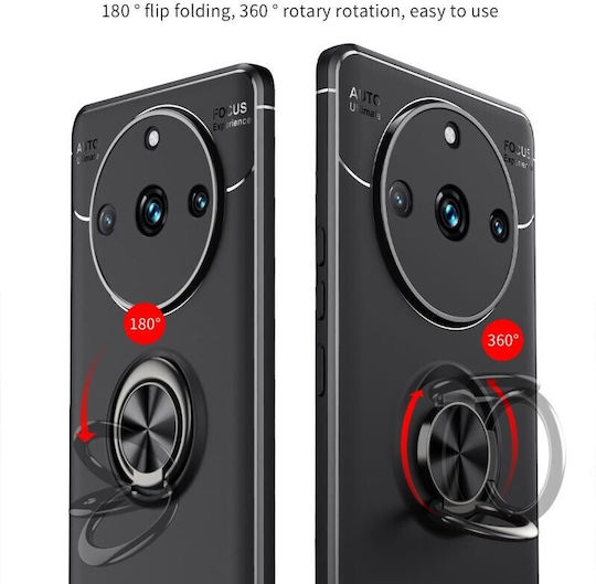 Metal Ring Back Cover Μεταλλικό Κόκκινο (Realme 11 Pro / 11 Pro+)