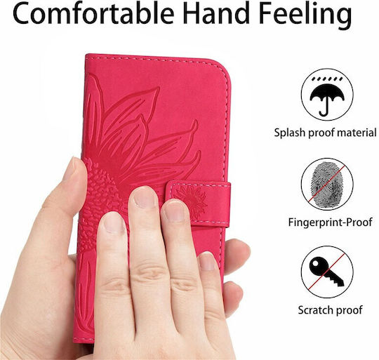 Sun Flower Wallet Roșu (Realme 11 Pro / 11 Pro+)