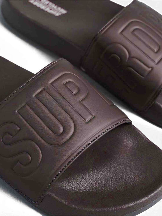 Men's Slides Brown