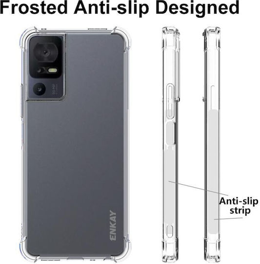 Enkay Umschlag Rückseite Silikon Transparent (TCL 40 SE)