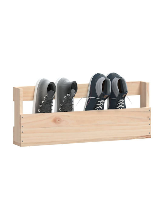 Παπουτσοθήκη από Μασίφ Ξύλο με 1 Ράφι 59x9x23cm