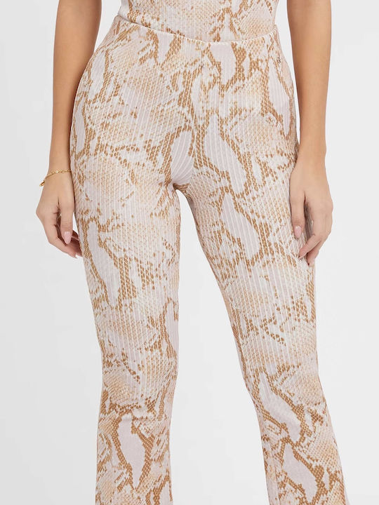 Guess Women's Fabric Trousers Bell Beige