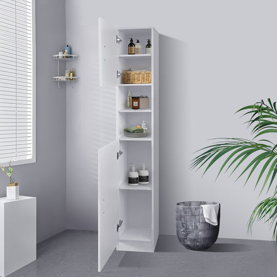 ML-Design Баня Колона Под Ш30xД25xВ190см Бял