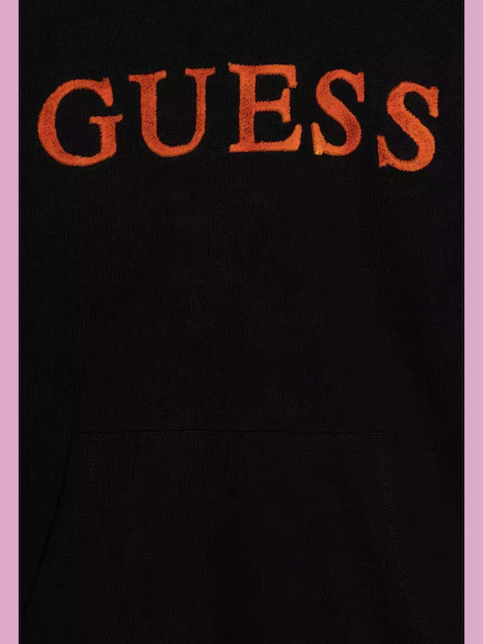 Guess Kinder Sweatshirt mit Kapuze Schwarz