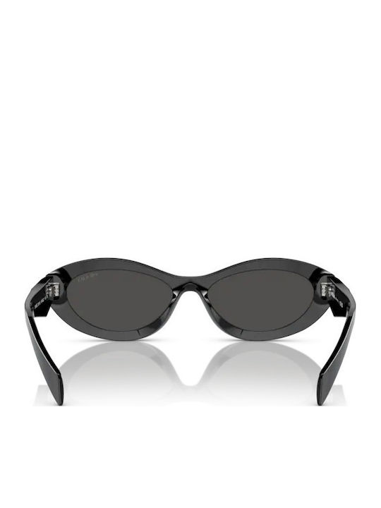 Prada Women's Sunglasses with Black Plastic Frame and Black Lens PR26ZS 16K08Z
