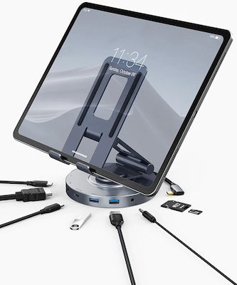 Cabletime Tablet Stand Desktop Gray