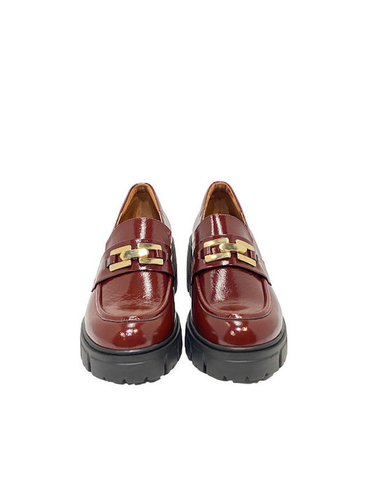 Paolo Bellucci 186691 Leder Pumps Burgundisch