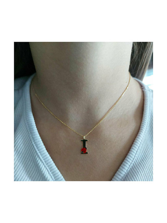 Ηώς Gold Plated Silver Chain Kids Necklaces Monogram MG145