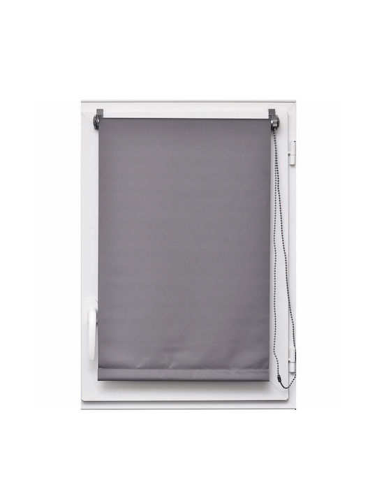 Evideco Roller Blinds Total Blackout Gray W120xH180cm 350112018093