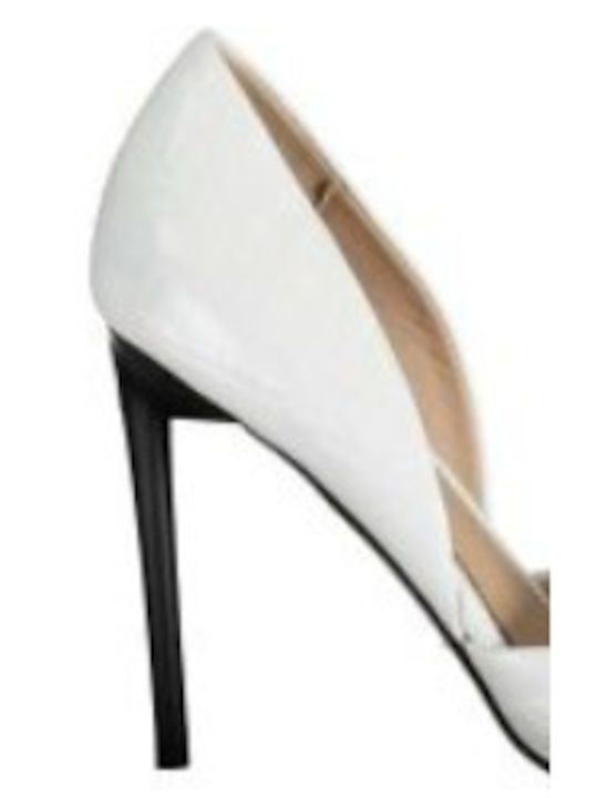 Guess Pointed Toe White Heels