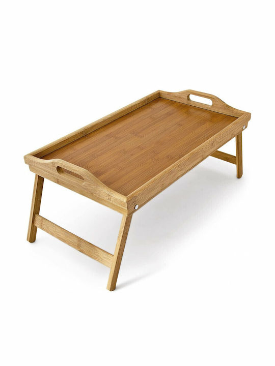 Relaxdays Bamboo Δίσκος Κρεβατιού 50x30cm
