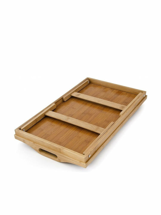 Relaxdays Bamboo Δίσκος Κρεβατιού 50x30cm