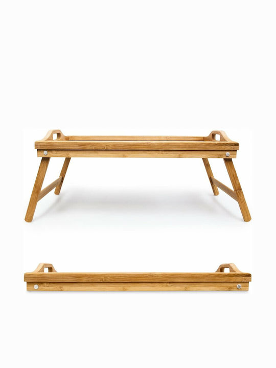 Relaxdays Bamboo Δίσκος Κρεβατιού 50x30cm
