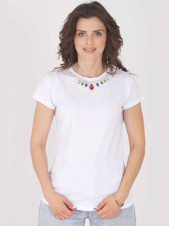 Epwnymo Feminin Tricou Alb