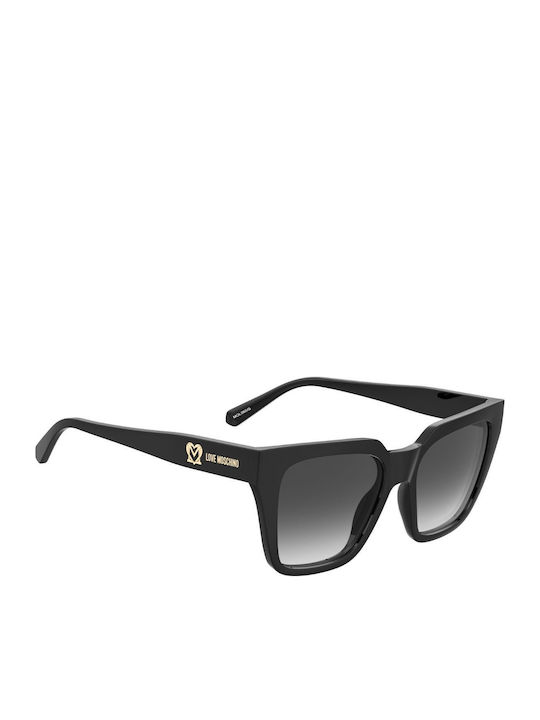 Moschino Women's Sunglasses with Black Plastic Frame and Black Gradient Lens MOL065/S 807/9O
