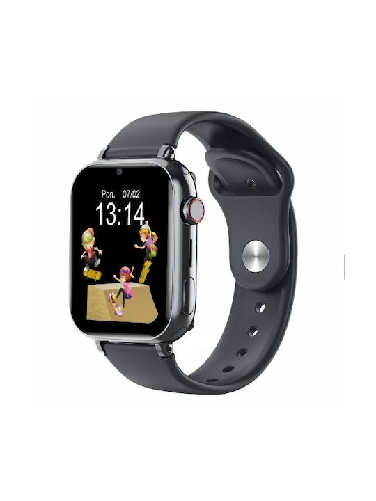 Manta Kinder Smartwatch mit GPS und Kautschuk/Plastik Armband Schwarz