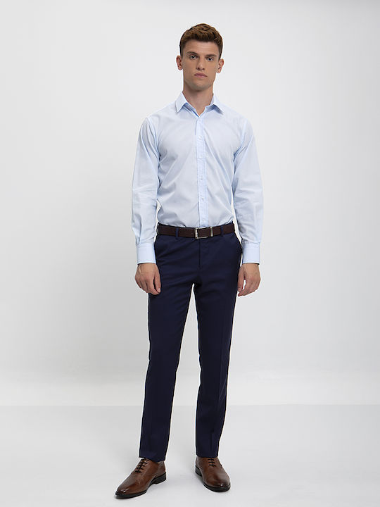 Vardas Non Iron Modern Fit Shirt Navy Blue