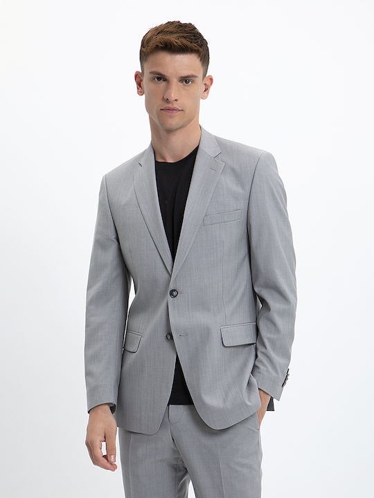 Vardas Ε-motion Suit Super 100's modern fit Vardas Light Grey