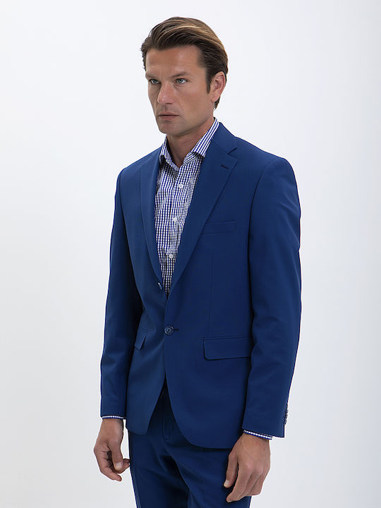 HD x Vardas Suit Super 120's Slim Fit in Blue Royal Blue Hd X Vardas Royal Blue