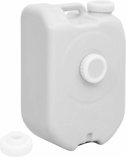 Tragbarer Wasserbehälter mit Adapter Grau 24 Liter