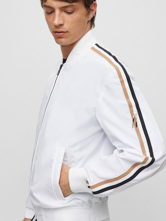 Hugo Boss Men's Winter Bomber Jacket White