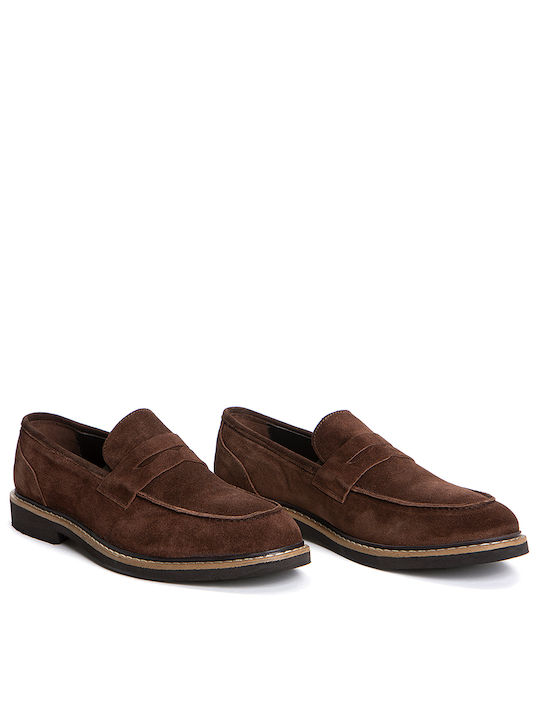 Vardas Suede Loafers Vardas Καφέ Σκούρο