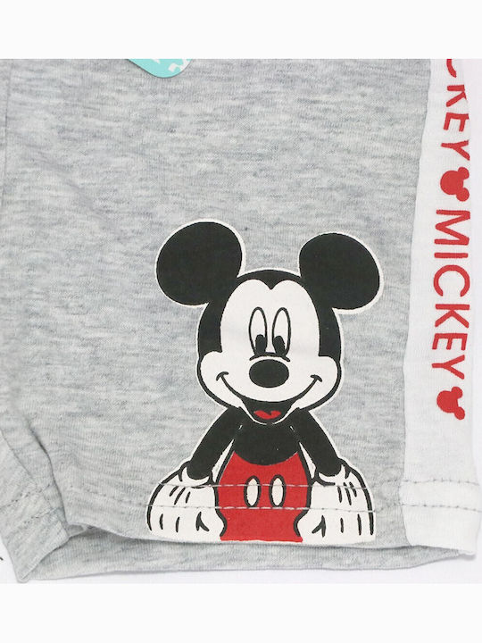 Παιδικό Σορτς/Βερμούδα Υφασμάτινο Mickey Mouse Γκρι