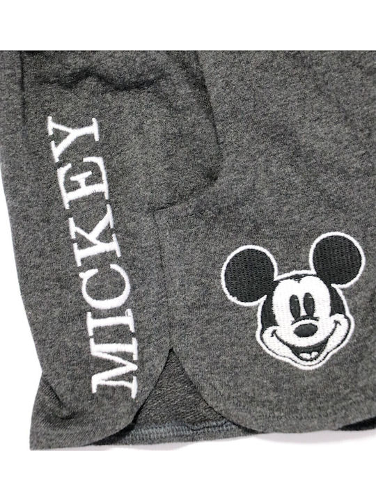 Șort/Salopetă Copii din Material Textil Mickey Mouse Gri închis
