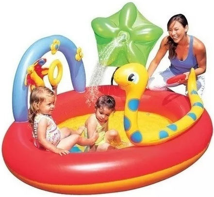 Bestway Children's Oval Inflatable Swimming Pool 193x193x89 cm