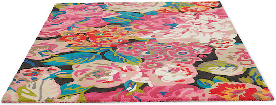 Sanderson Rose & Peony Lucrat manual Covor Rectangular Din lână Pink-Multi