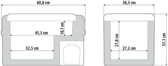 Lampa Φορητό Ψυγείο 30lt 12V / 220V Μαύρο