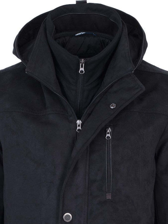 Men's Jacket Suede Jacket "Parling" New Company - BLACK