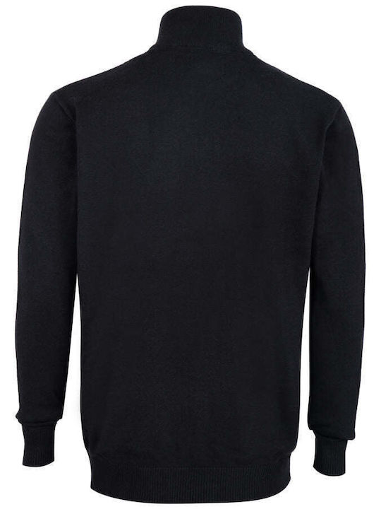 Men's Knitted Cardigan "Fertisticks" Freeland - BLACK