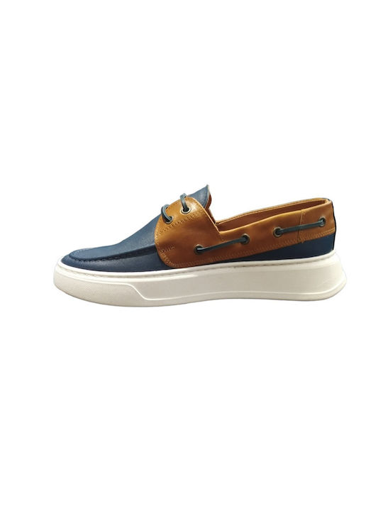 Northway Δερμάτινα Ανδρικά Boat Shoes σε Λευκό Χρώμα