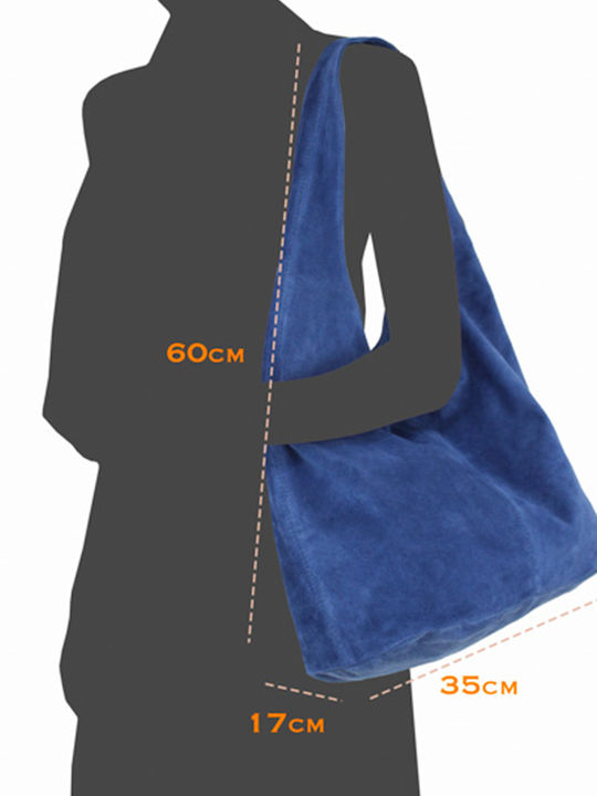 Leder Damentasche Schultertasche Orange